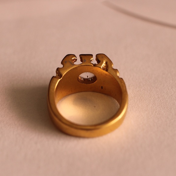 14KT GE gold ring with a faux stone (GR0001) - Picture 6 of 7